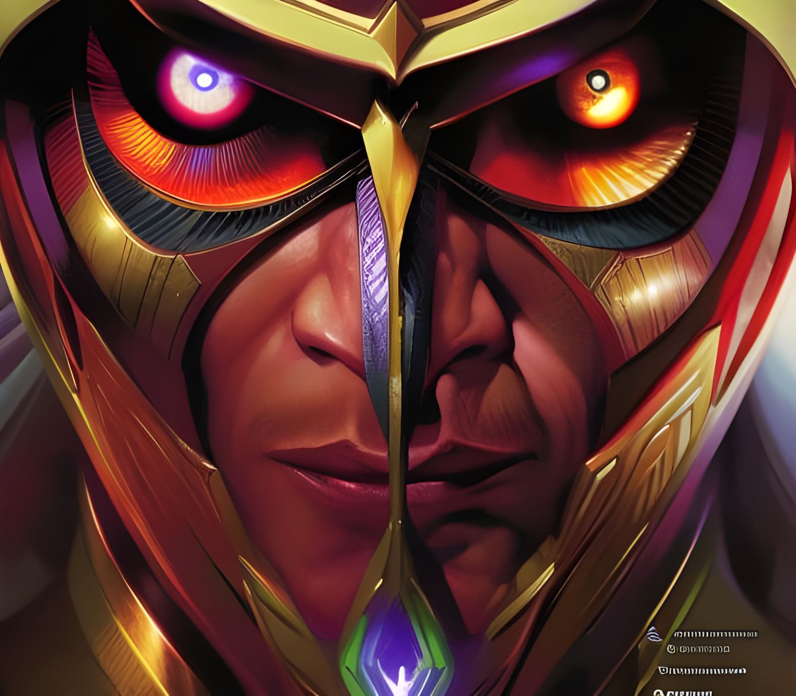 Eye of Sauron Horus Hybrid in Comic Book Art