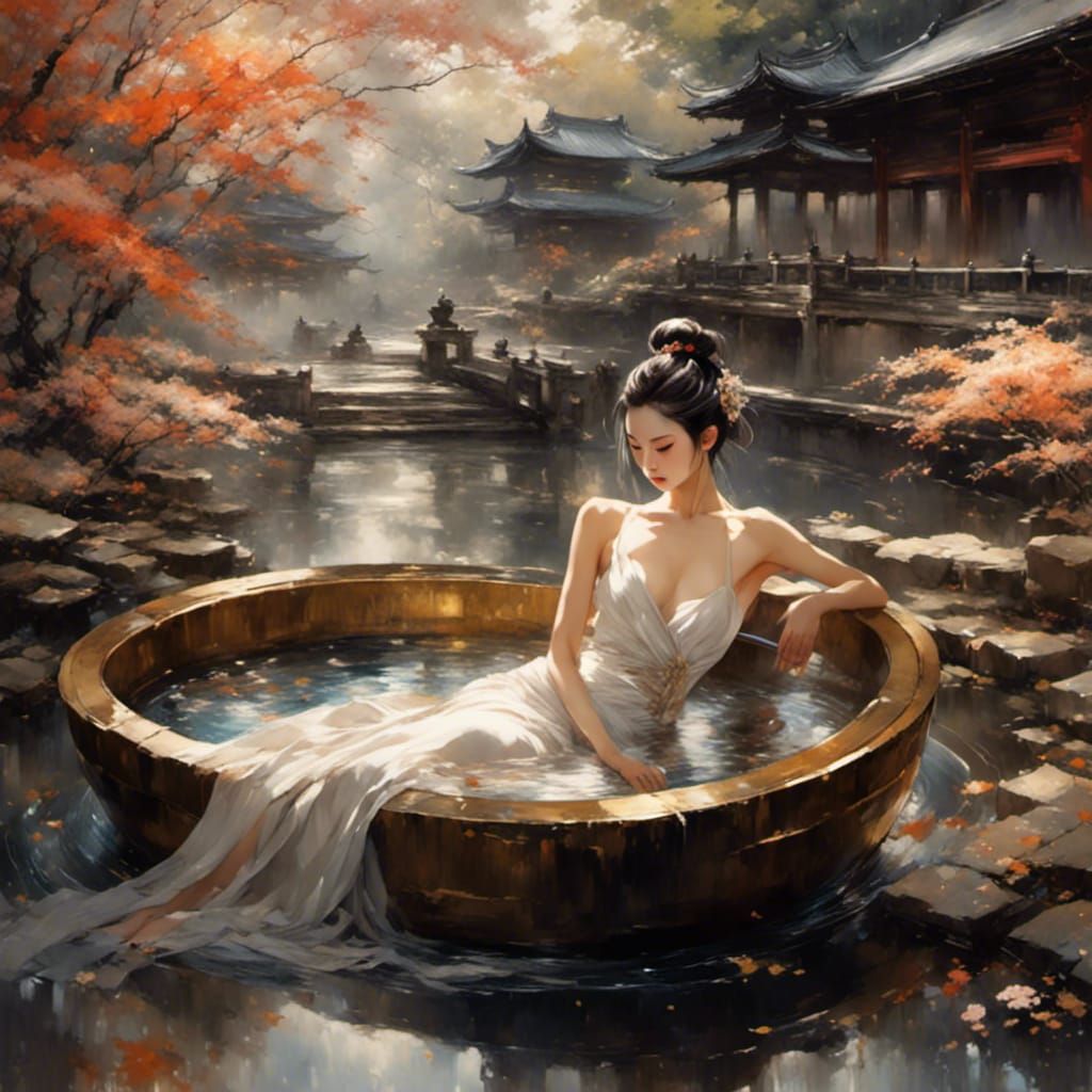 Zen Garden Woman: Elegant Sensuality