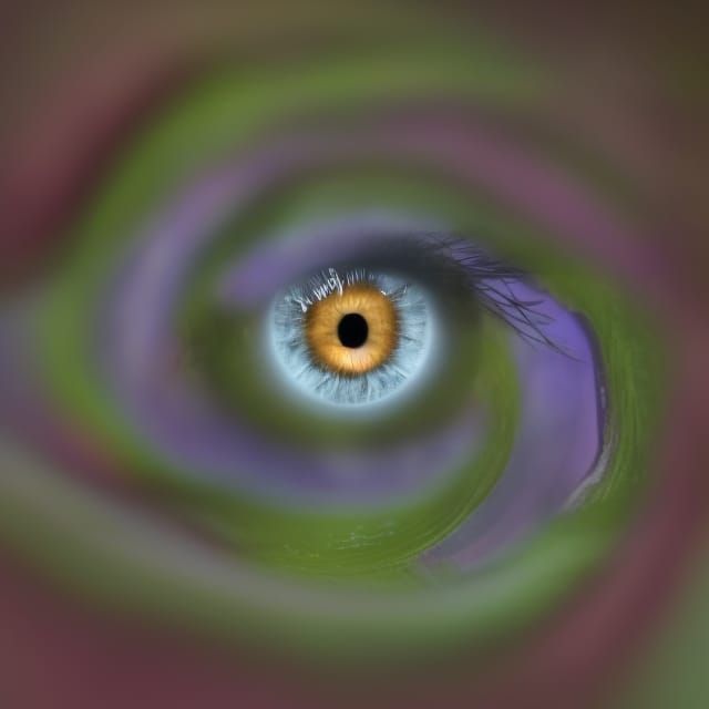 Detailed Human Eye with Centered Iris