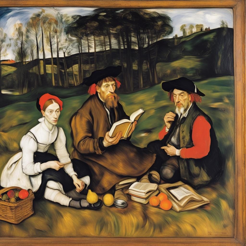 Reading and Picnic: Classical Portraiture