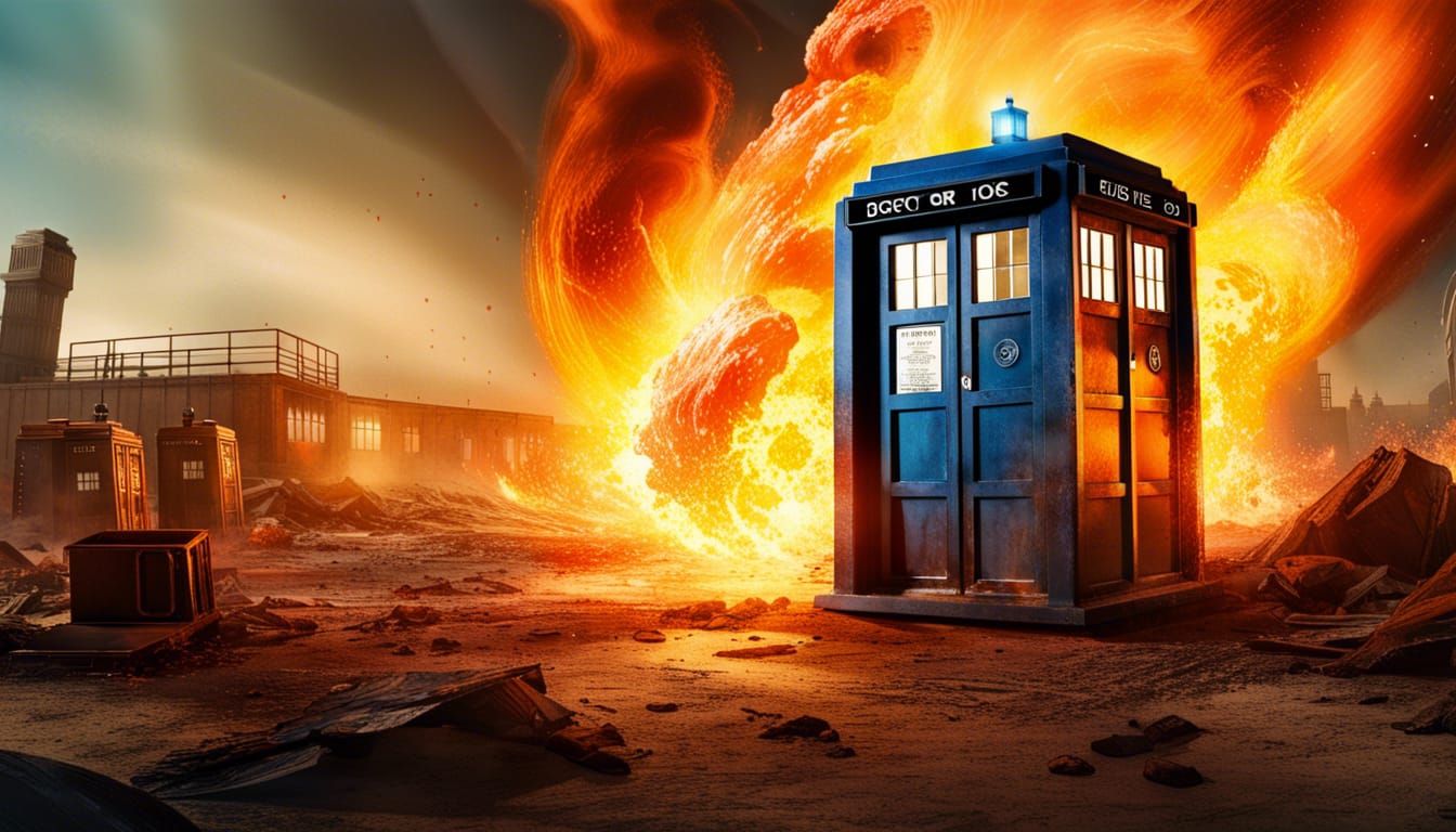 Doctor Who in Apocalyptic Scene