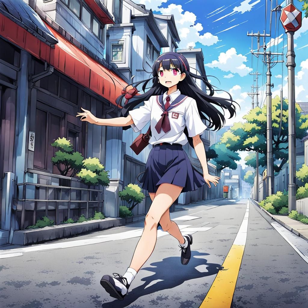 Komi Runs Away: Manga Style