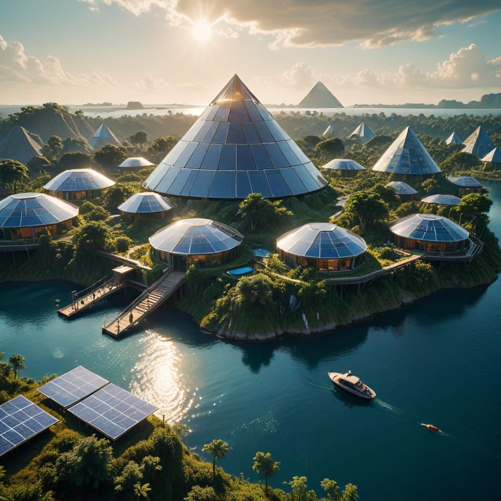 Solarpunk Settlement