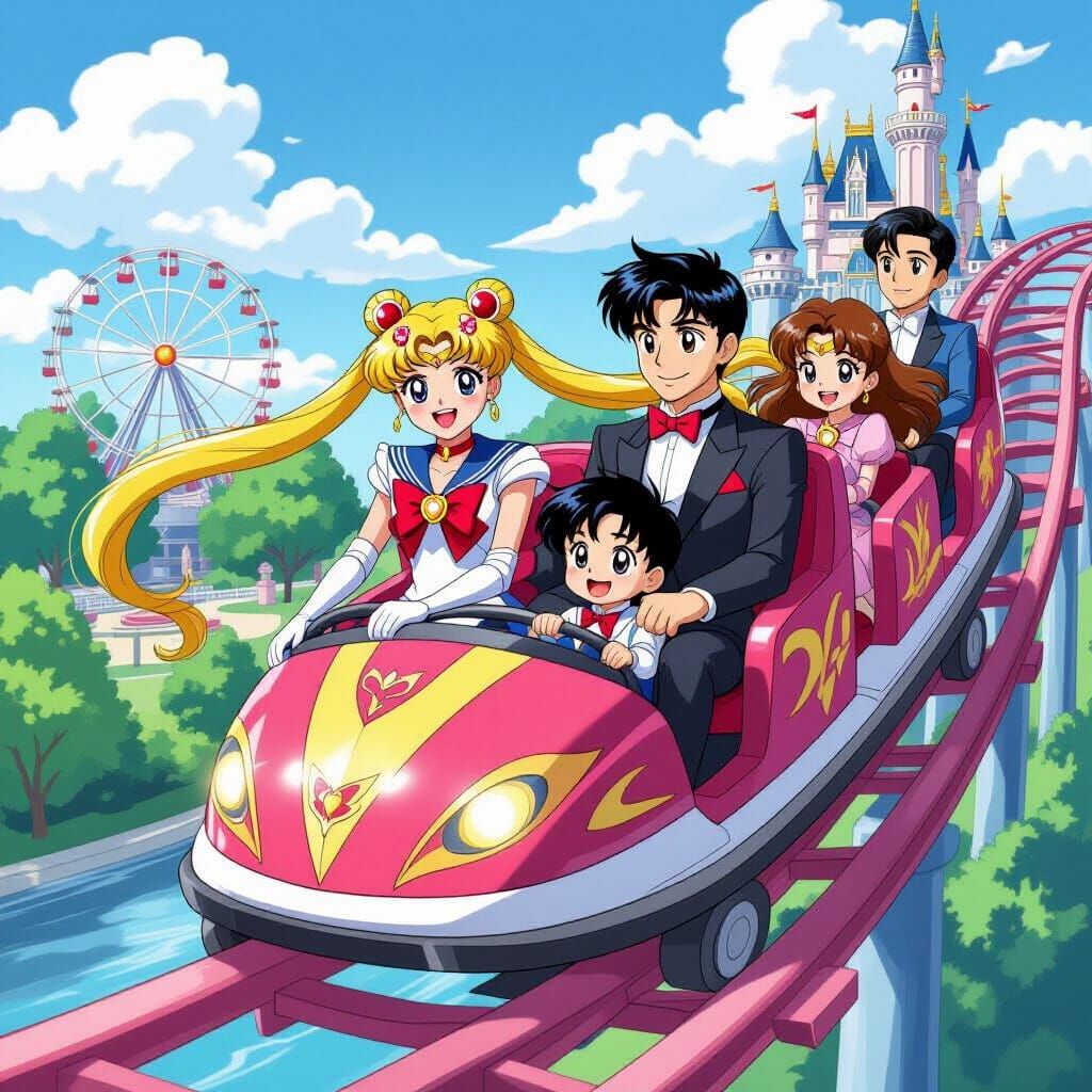 Sailor Moon Family Time at Disneyland
