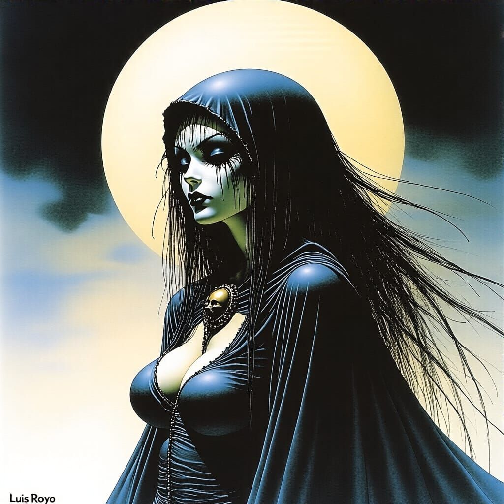 Grimdark Fantasy Art in Luis Royo Style