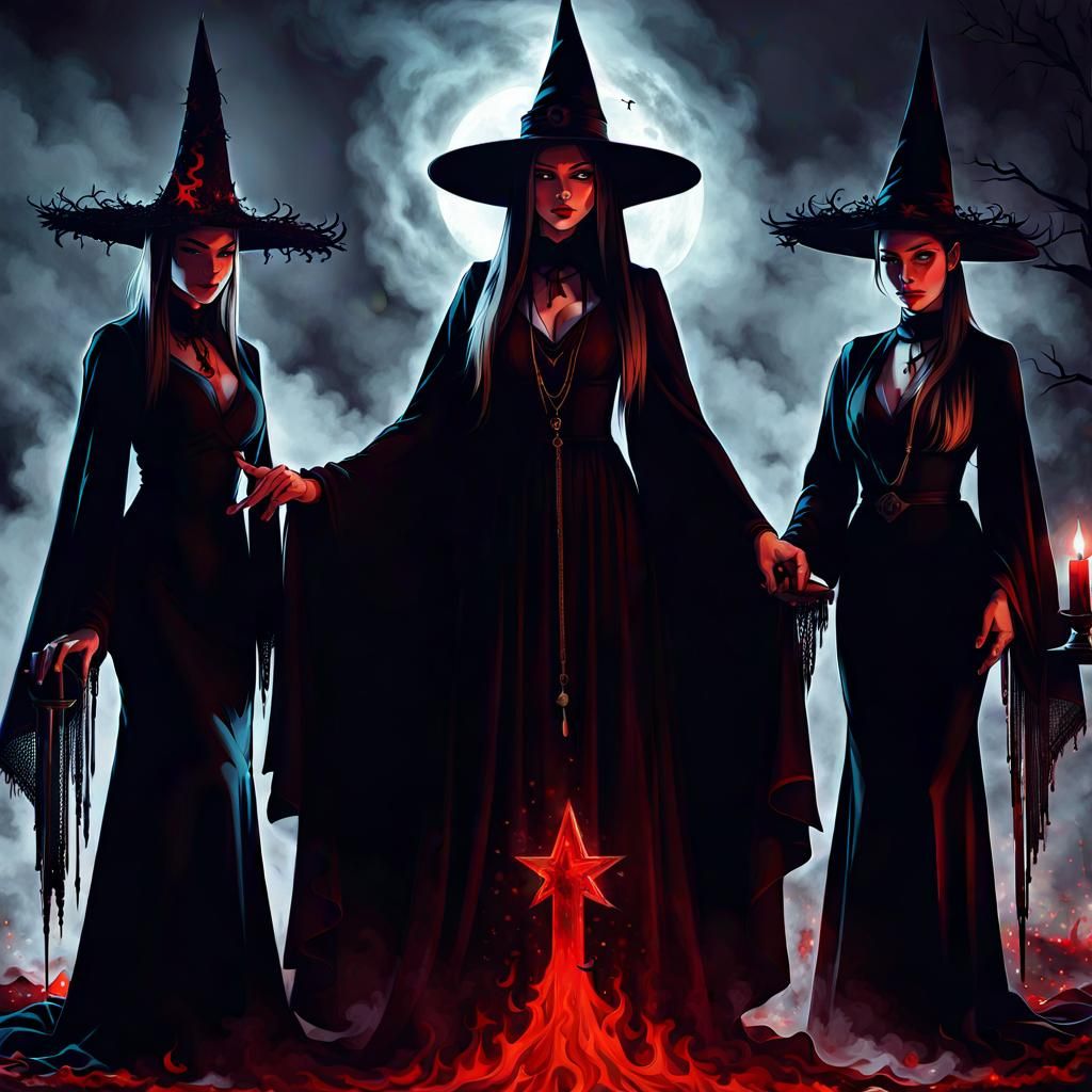 Blood Witch Coven Summoning a Demon