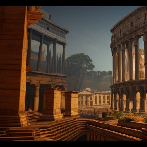 Fantastical Ancient Rome Concept Art in Unreal Engine