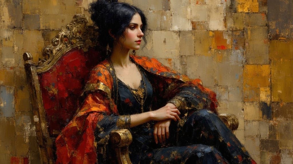 Renaissance Portrait of Distinguished Spaniard in Earth Tone...