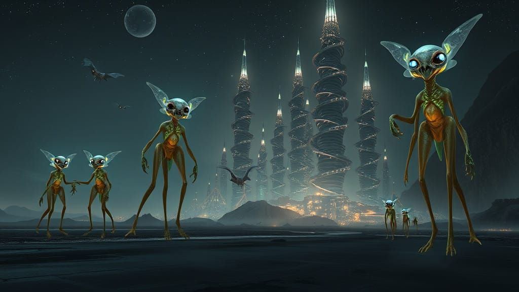 Exoplanet Luyten b Cities Shine in the Dark