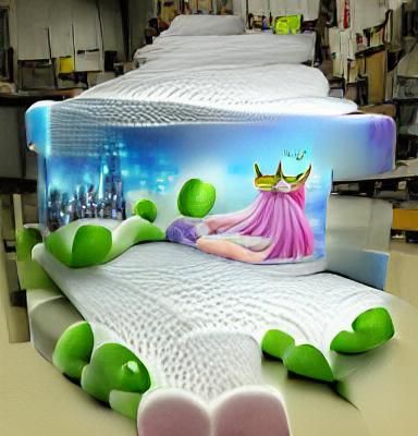 Princess and the Pea Fairy Tale Illustration