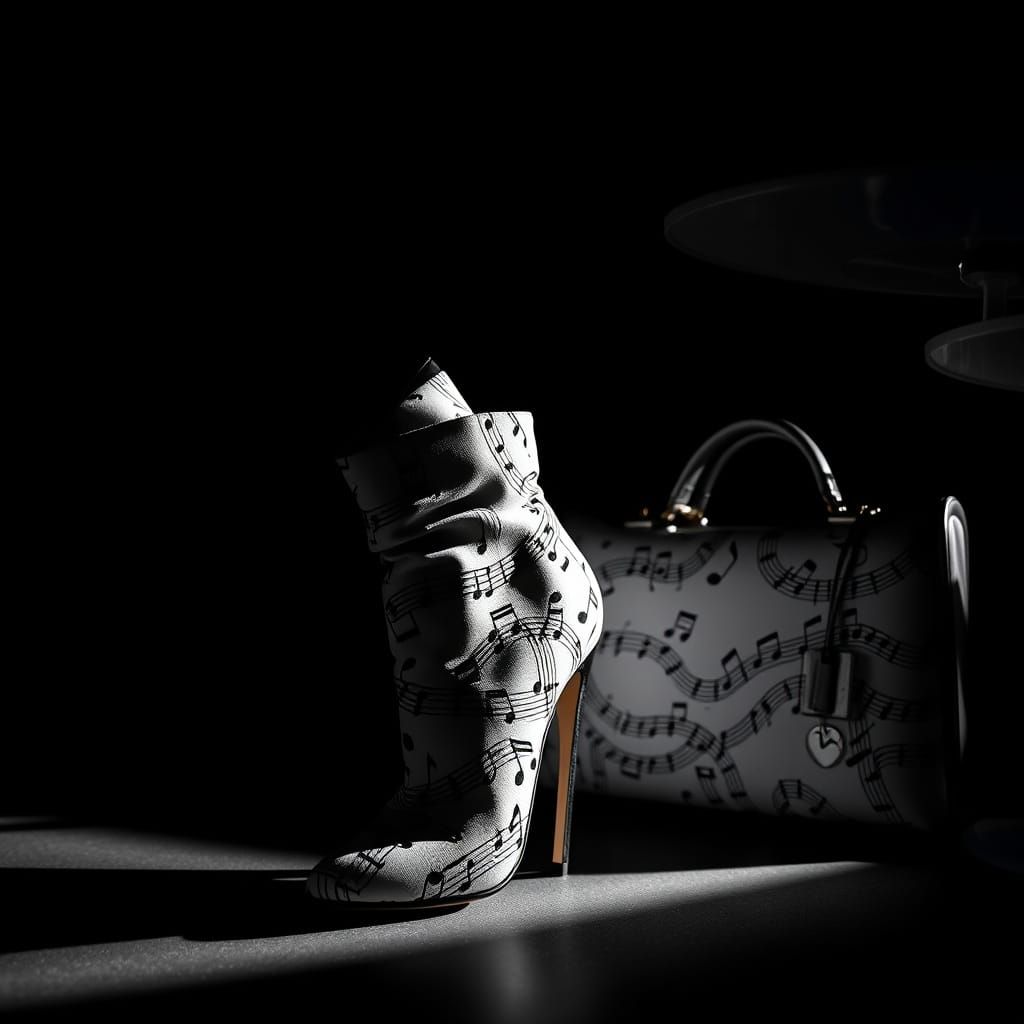 Music Fashion Icon in Moody Lighting