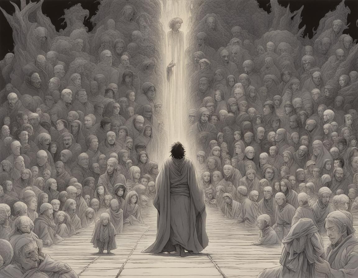 Godlike Station in Dark Fantasy Hyperrealism