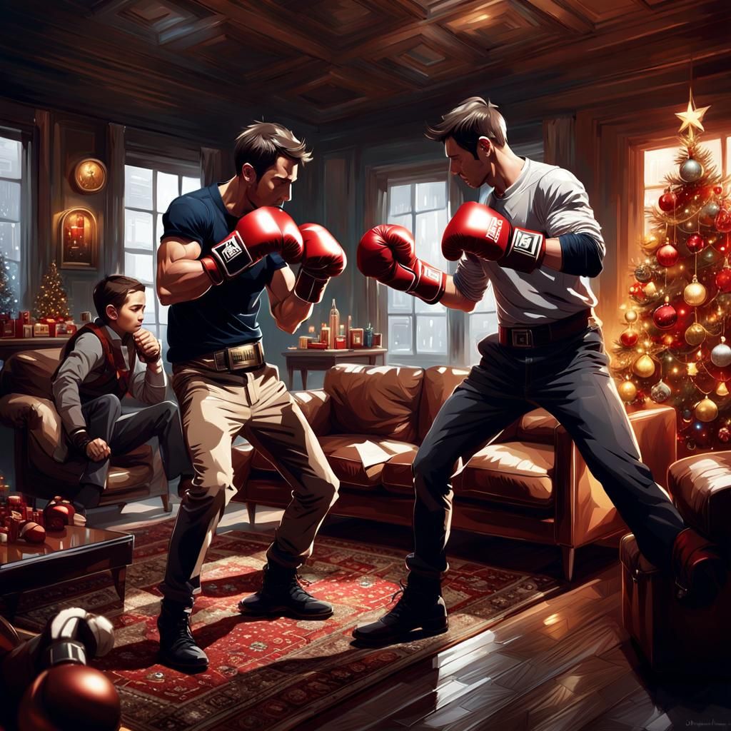 Christmas Boxing Match: Splash Art Concept