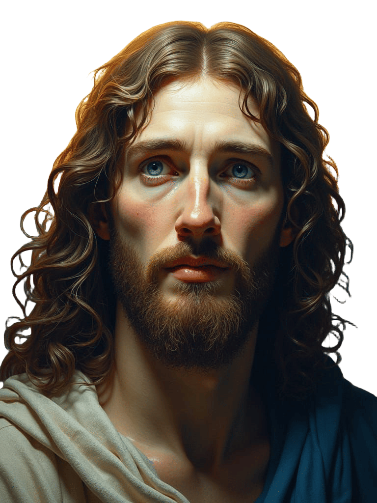 Ethereal Sketch of Christ in Classical Style