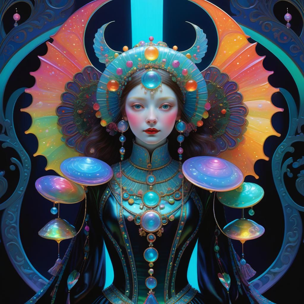 Candy Art with Nacreous Lighting and Playful Style