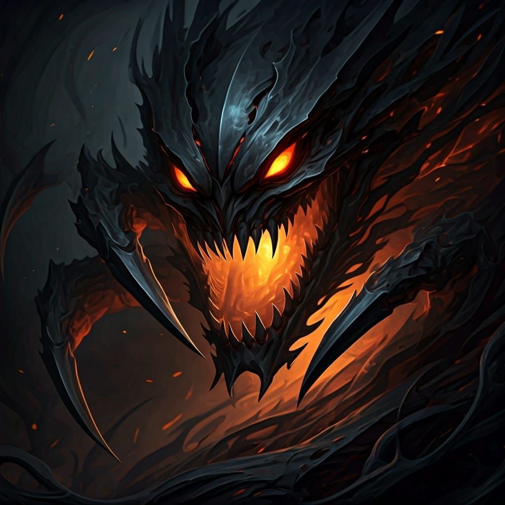 Ethereal Tattoo of Dark Claws Biting Into Skin