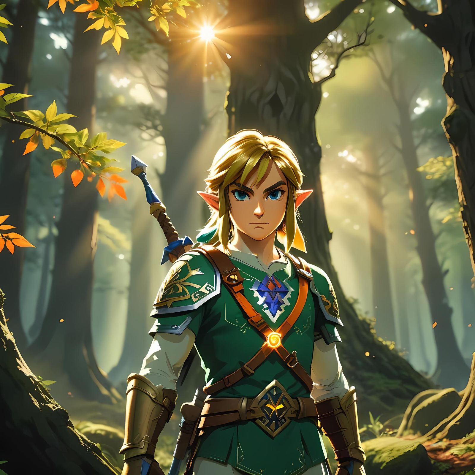 Epic Anime Portrait of Link from Zelda