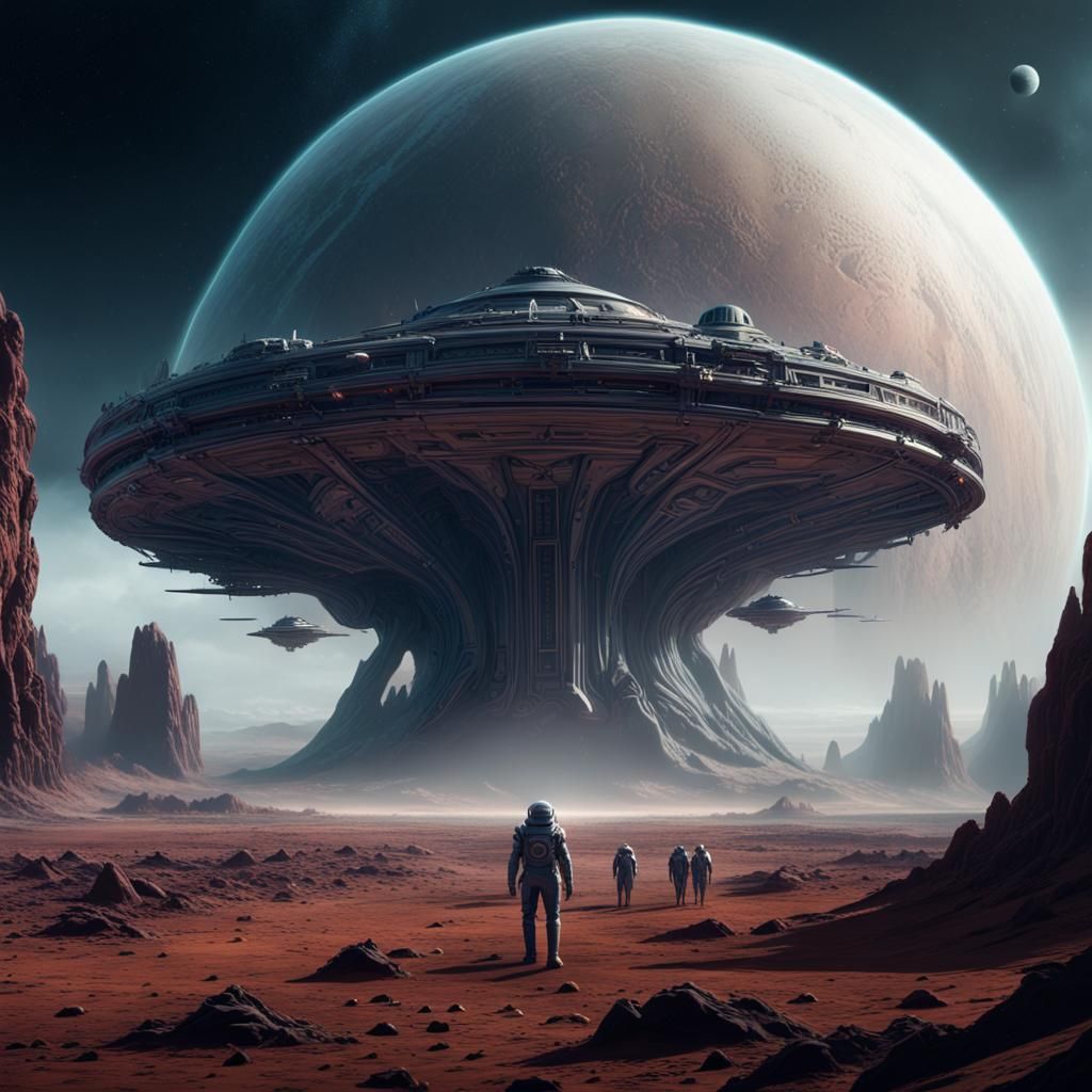 First Colonists Arriving on Distant Planet