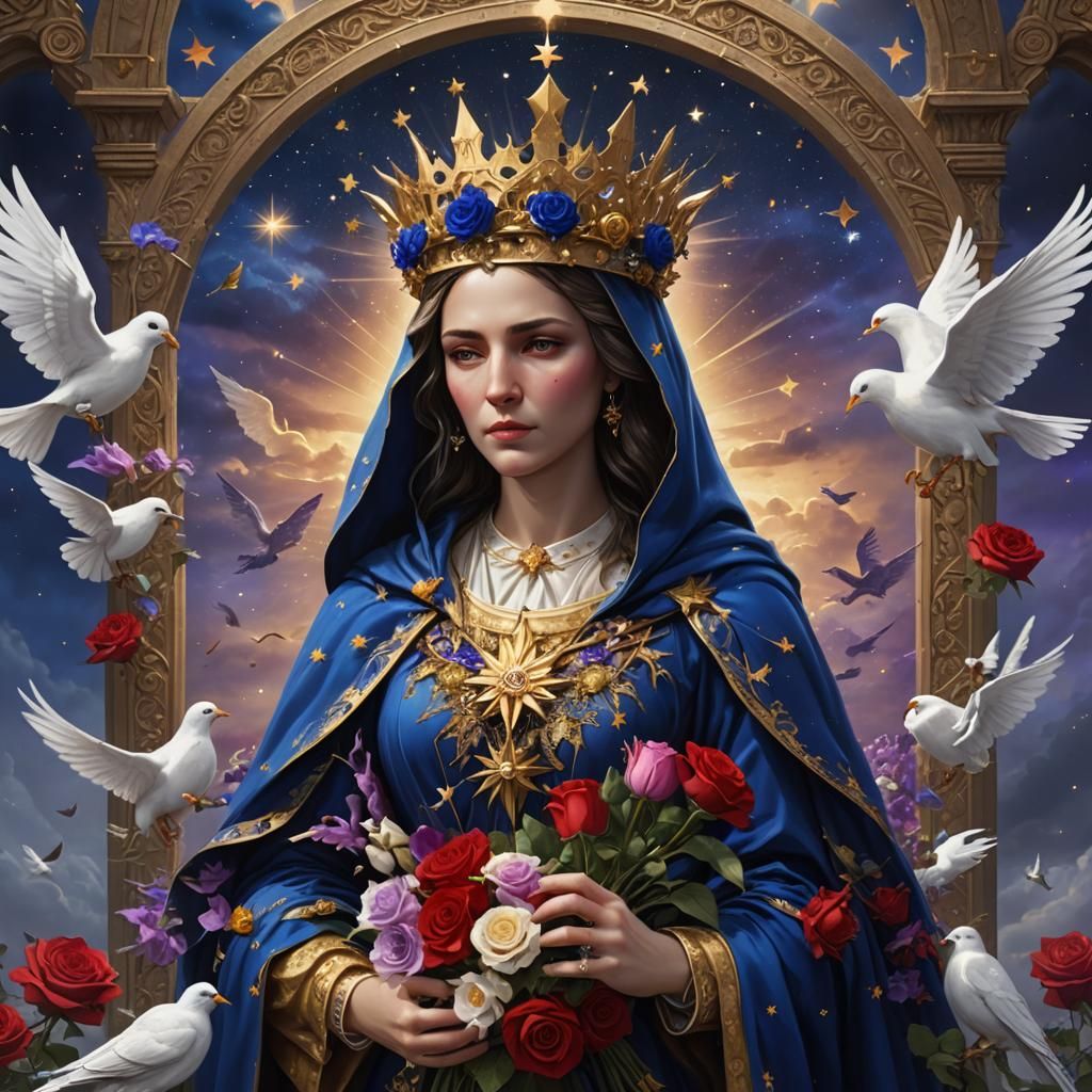 Our Lady of Sorrows in Radiant Sky