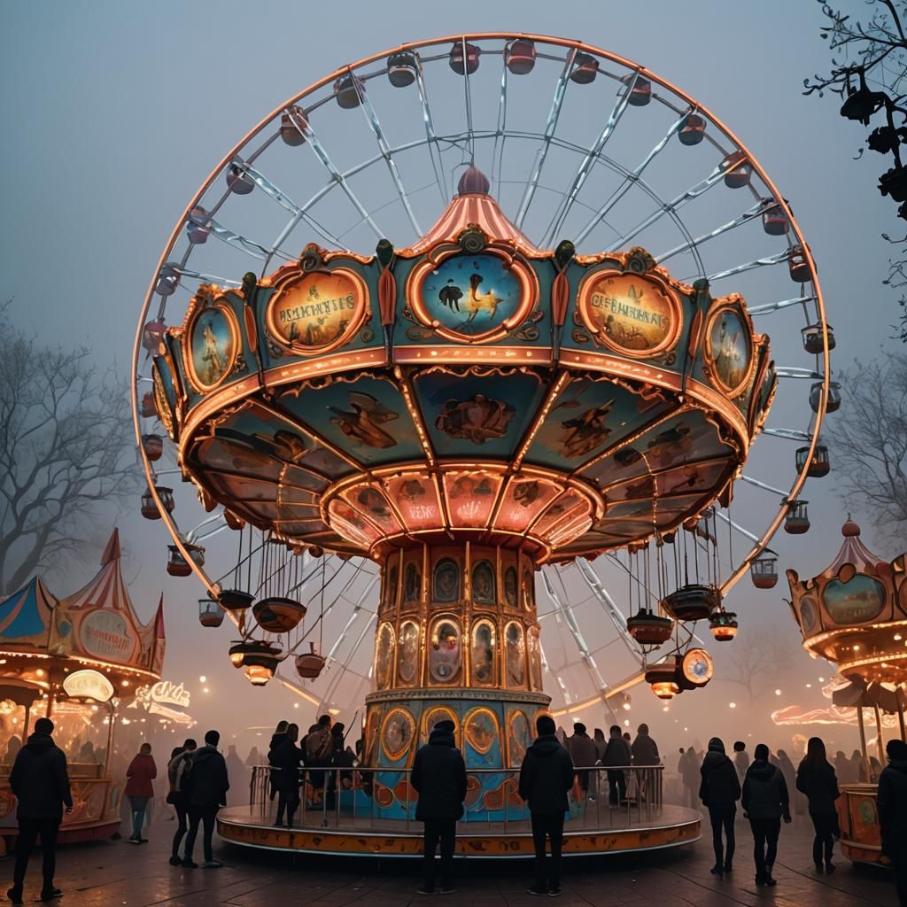 Mystical Funfair Materializes in Ancient Square