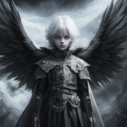 Cosmic Hair Orphan: A Spectral Gothic Angel