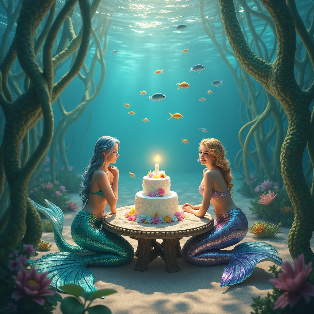 Underwater Mermaid Birthday Party in Fantasy Style