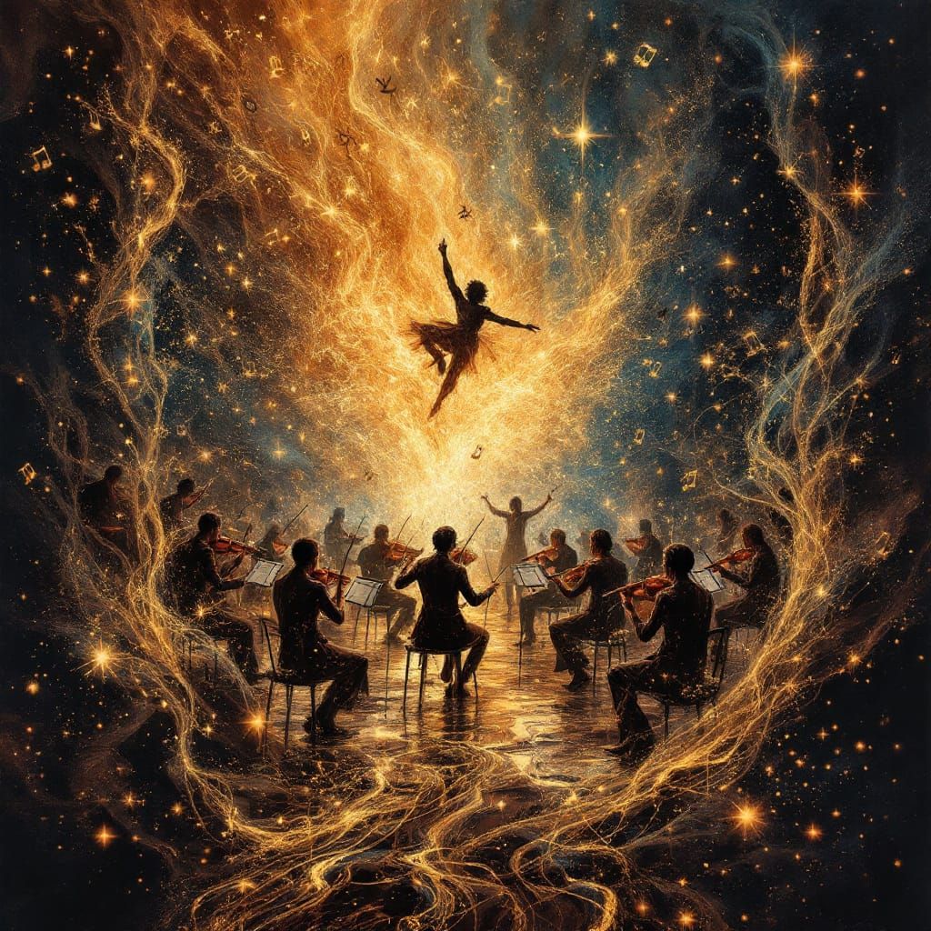 Chocolate Rivers Dance with Music and Stars