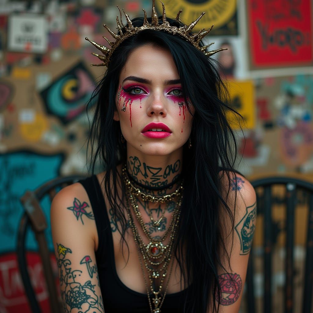 Punk Rock Queen: A Defiant Portrait