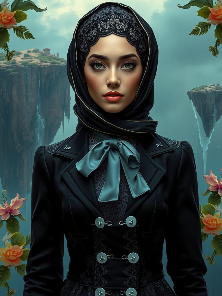 Victorian-Era Fantasy Scholar in Enchanted Realm