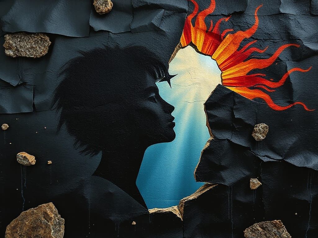 hurly burly whirly girly graffito Chiaroscuro living paradigm  luminobabel  3D crepuscular rays chromoshadow sculptural ...