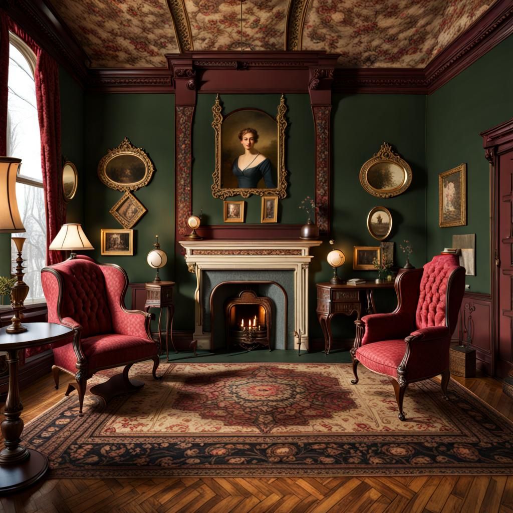 Victorian Queen  Anne living room
