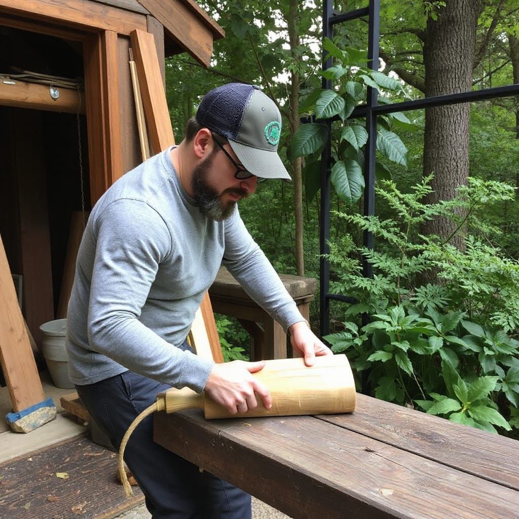 AI Generated Woodwork Image