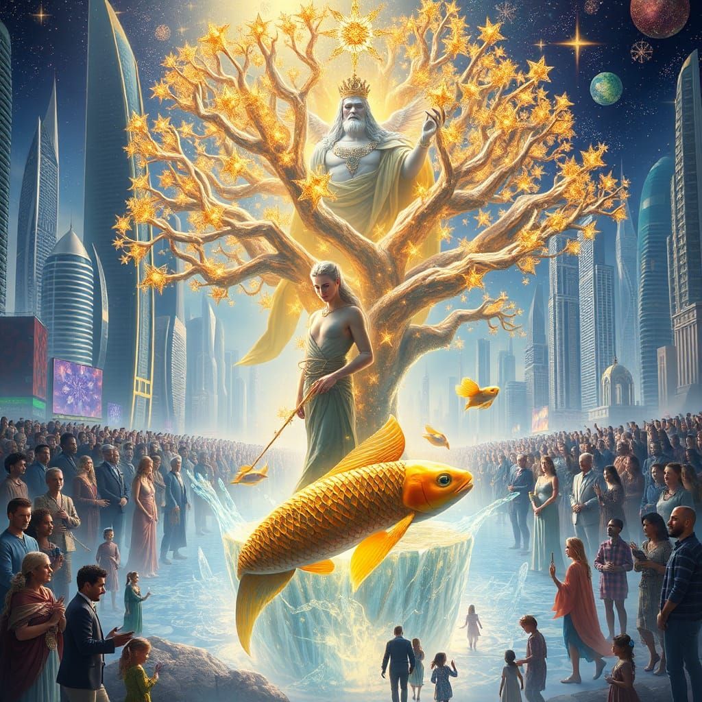 Celestial City: Divine Family and Multicultural Crowd