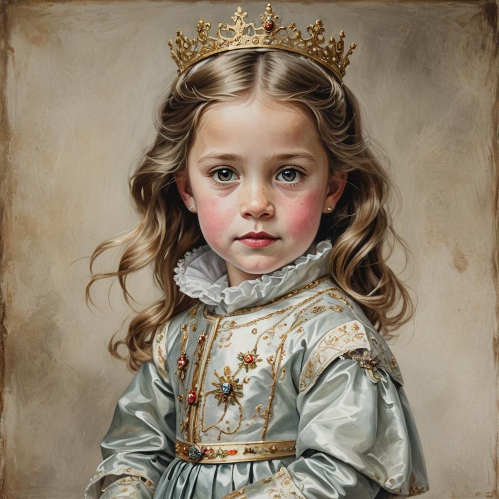 Elegant Portrait of a Princess