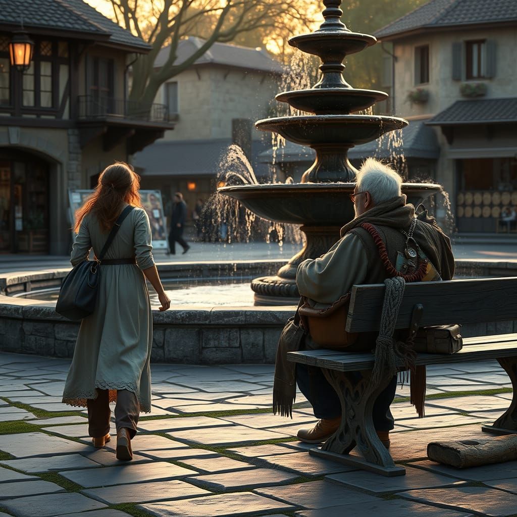 Elegant Aria Meets Mysterious Traveler in Whimsical Evening ...