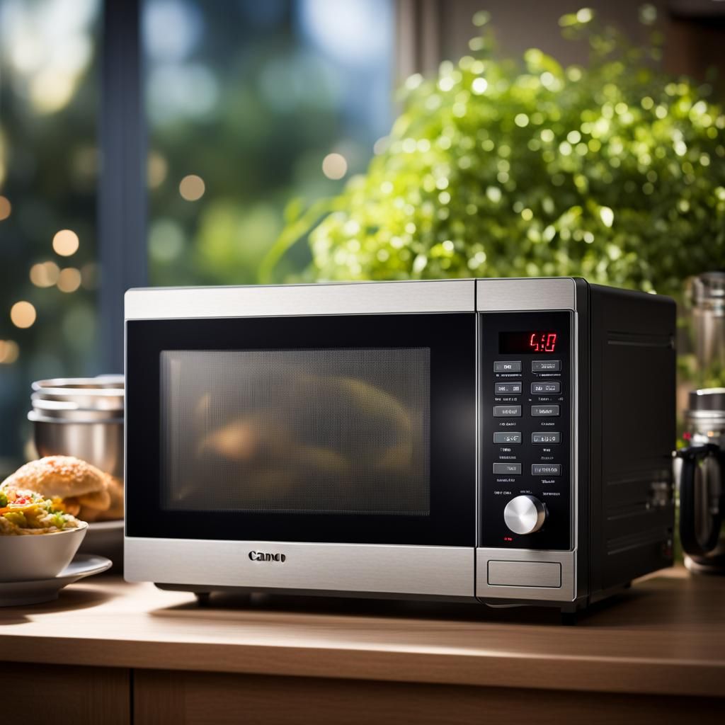 Living Microwave in Professional Photography Style