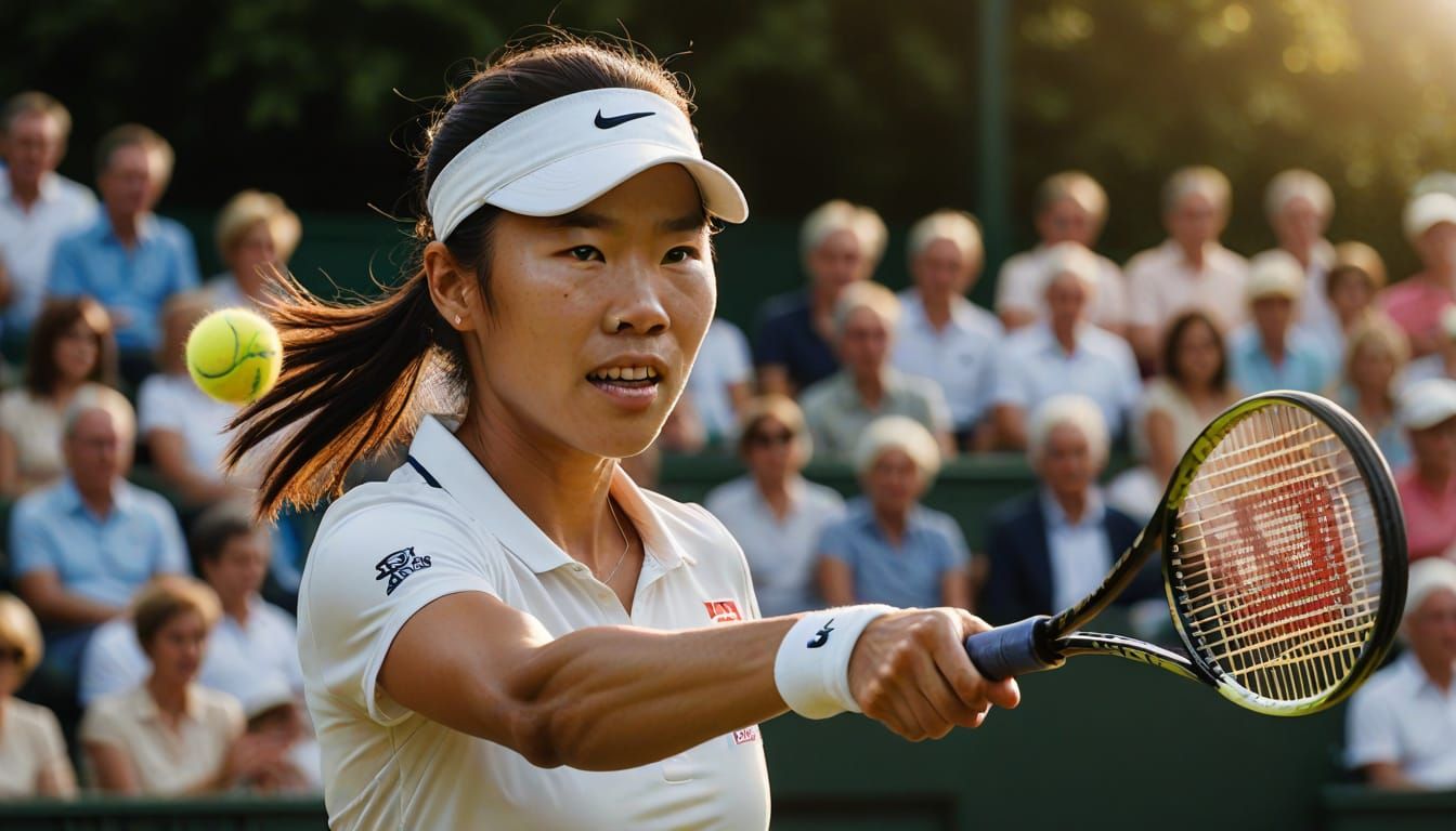 Hsieh Su-wei at Wimbledon: Cinematic Portrait