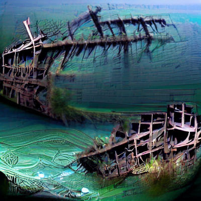 Ghostly Shipwreck: An Ocean of Lost Souls