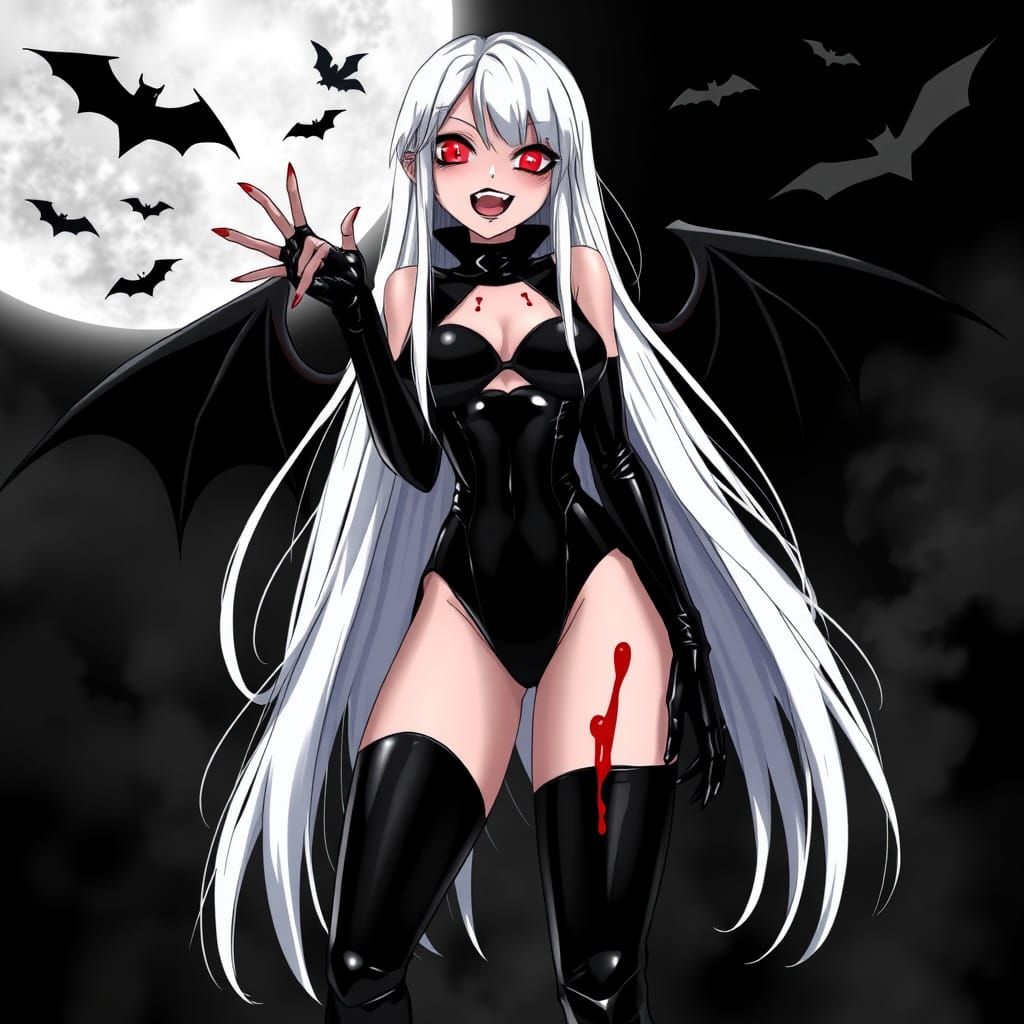 Swedish Vampire in Anime Style