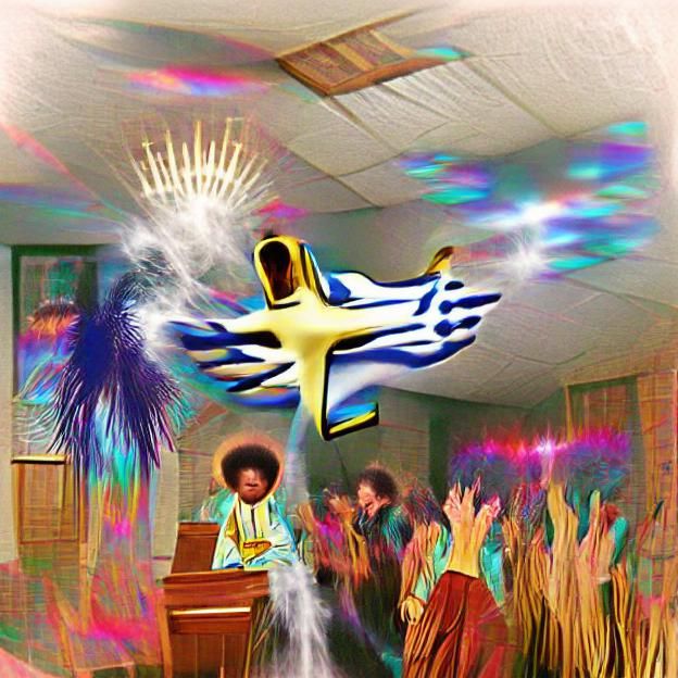 Abstract Funk Explosion of Color and Energy