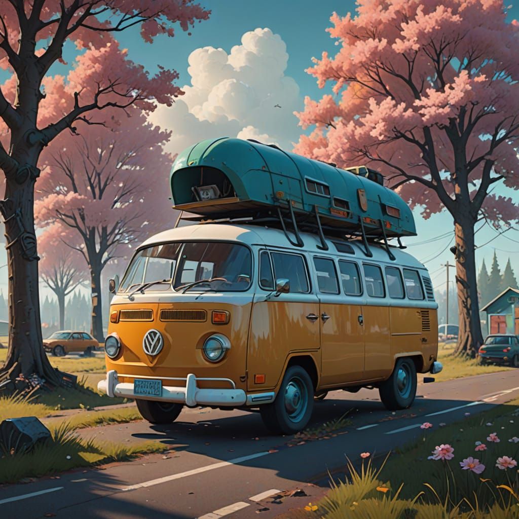 Campervan Whimsy in Winter Wonderland