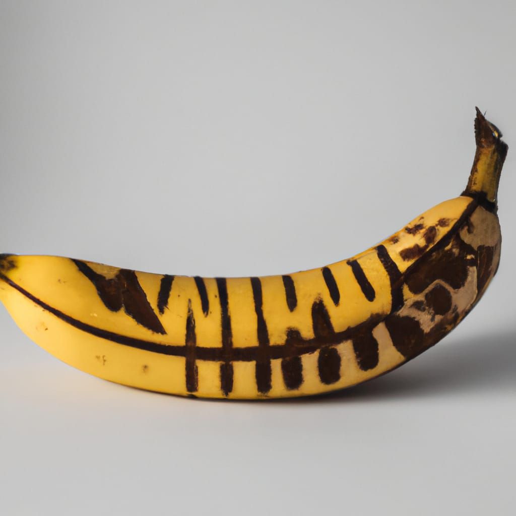 Banana with Zebra Stripes