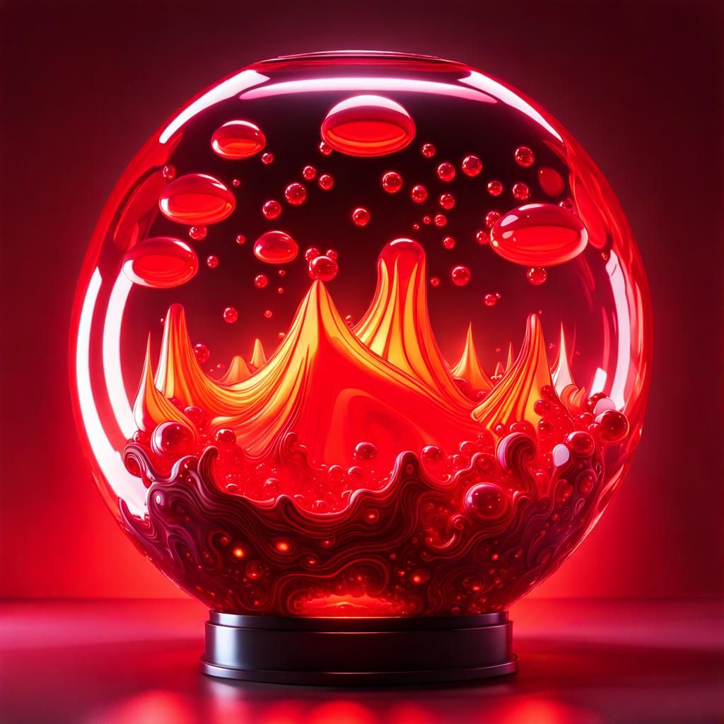 Inside a Lava Lamp: Surreal Glowing Wax