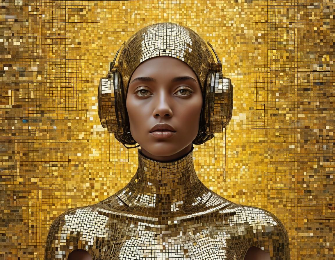 Ethereal Ore: Dystopian Metallic Art