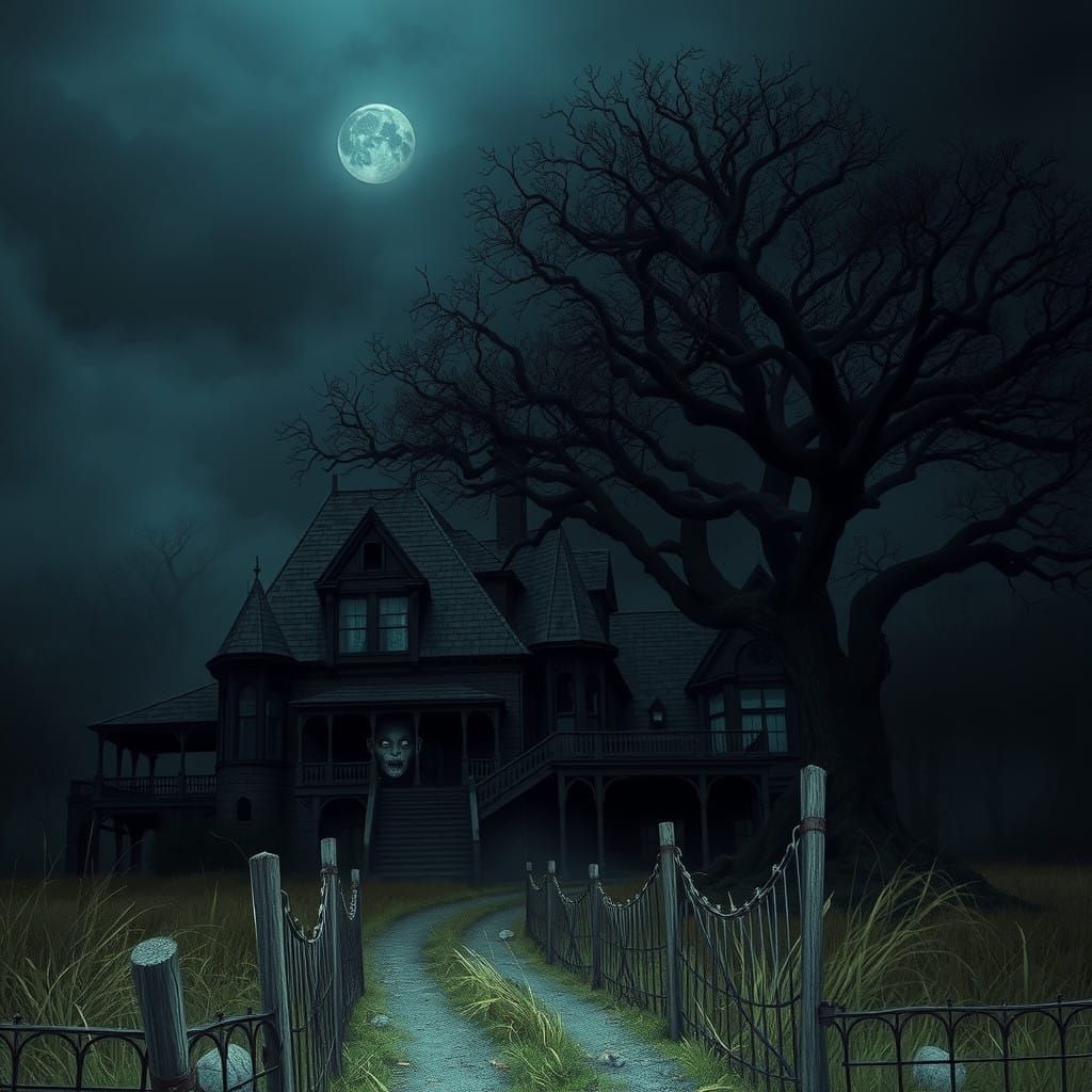 Mysterious, Abandoned Mansion in the Heart of a Haunted Fore...