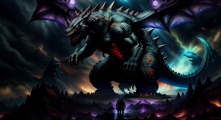 Godzilla vs Ultraman: Dark Fantasy Concept Art