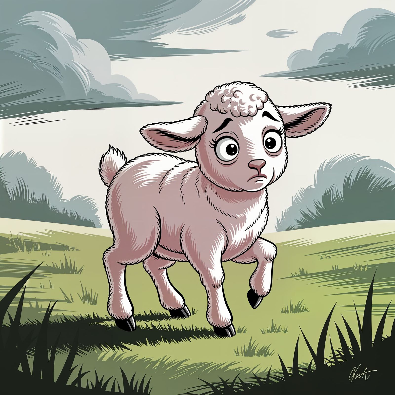 Oh no! A storm is going to come...