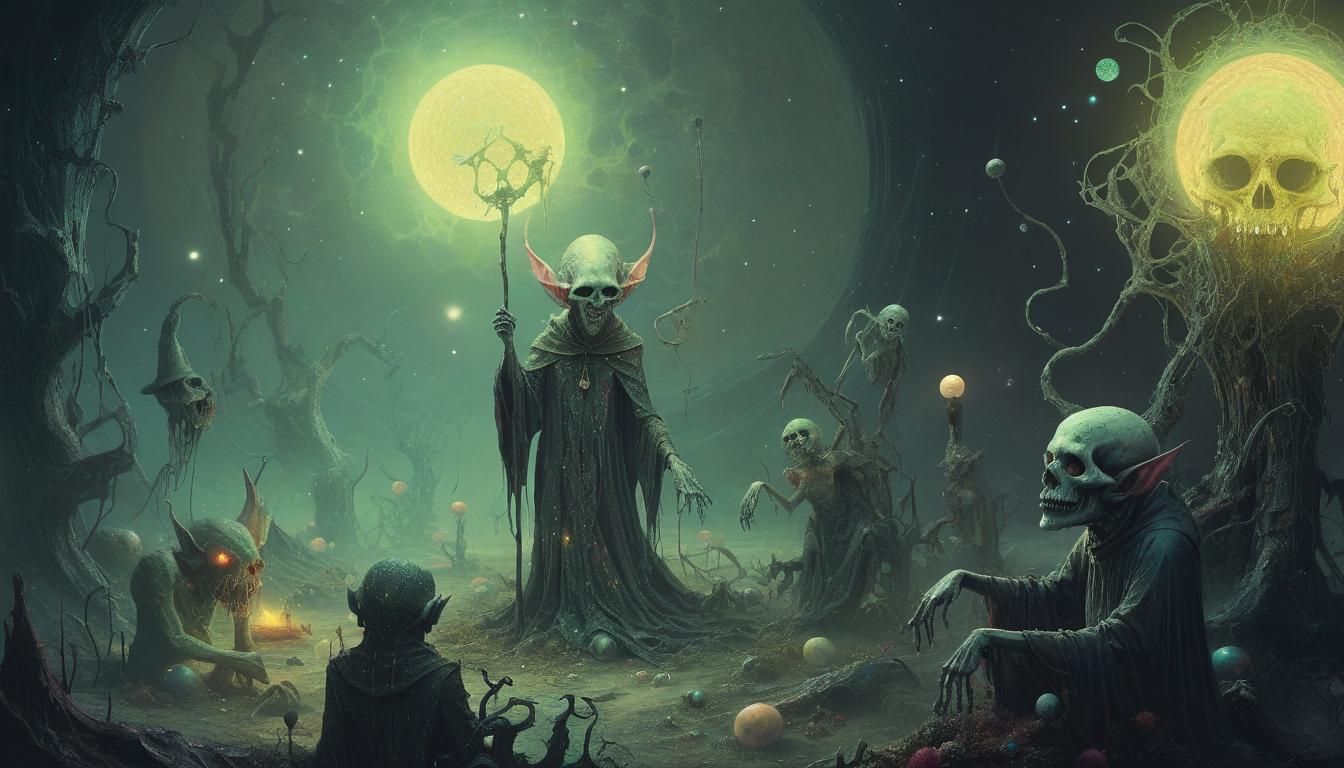 Galactic Ghouls and Goblins in Rococo Style