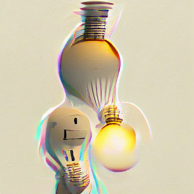 Classic Lightbulb Digital Rendering