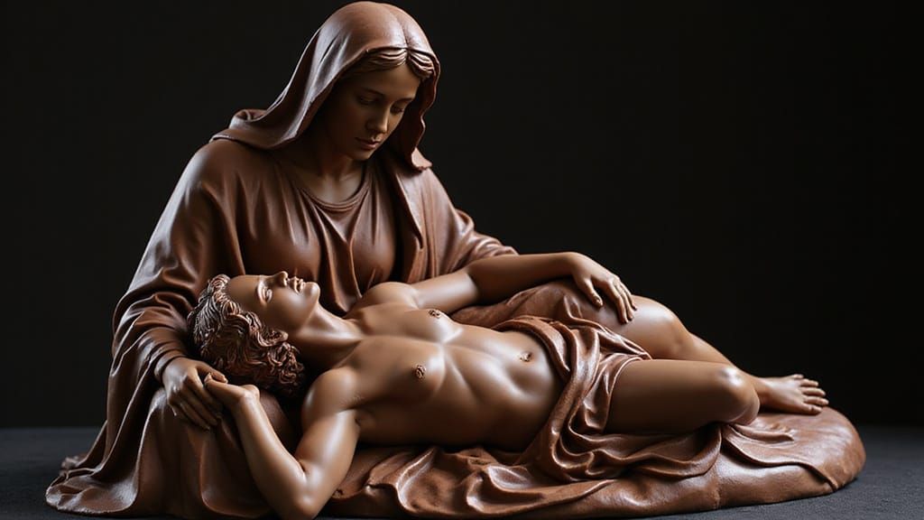 Chocolate Pietà: A Sweet Michelangelo Tribute